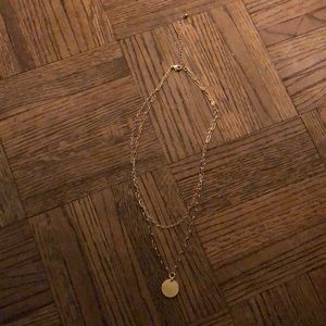 Gold tone double strand necklace, never worn! NWT!